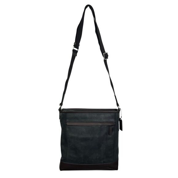 Coach Camden Leather Bag Brown Tech Crossbody Messenger Computer F70920 - Picture 2 of 11